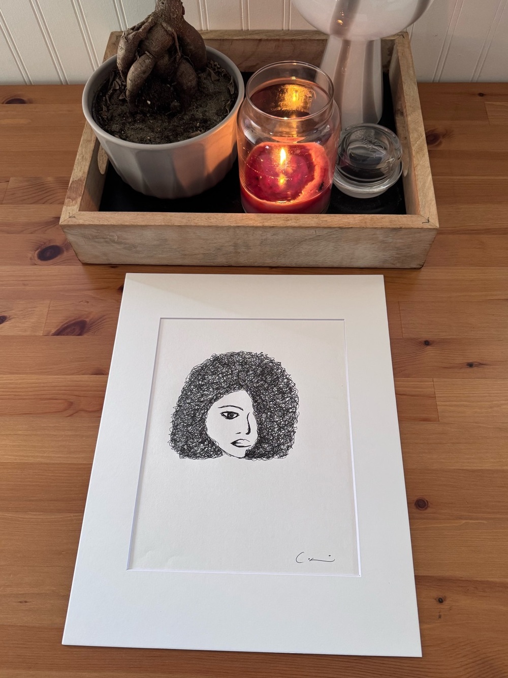 New Original Signed Artwork Ink on Paper